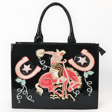 American Darling Tote Hand Carved Genuine Leather Women Bag Western Handbag Purse